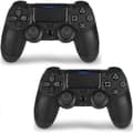 2-pack PS4 Controller DoubleShock Trådlös för Playstation 4 svart