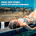 Miniatyrbild 2 av 4: 100 st testremsor för bubbelpool 3 i 1 pooltestremsor, Spa Ph testremsor Enkla och snabba detekteringsvattenremsor (ZYH)