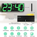 Miniatyrbild 2 av 5: Digital LED-väggklocka, överdimensionerad väggklocka med siffror, fjärrkontroll Count up/Countdown (ZYH)
