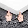 Miniatyrbild 4 av 4: Middle Finger Örhängen GAO2143  (ZYH) Beige One Size