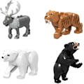 Miniatyrbild 3 av 5: 9st/ set Stadsdjur Byggklossar Zoonfigurer Modell Mammoth Sabertooth Toys (DPD)