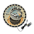 Miniatyrbild 3 av 5: Tjeckien Prag väggklocka för sovrum konstellation heminredning klocka astronomisk tryckklocka astronomi älskare gåva (DPD) No Frame