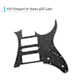 Miniatyrbild 2 av 5: HSH Elektrisk Gitarr Pickguard PVC Pick Guard Repskydd för Ibanez g250 Gitarr Ersättning Vit Pärla  (ZYH) Black Pearl