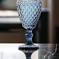 Miniatyrbild 4 av 4: 6-delat set glasnät King vinglas vinglas vattenglas långt dricksglas - Blå (ZYH)