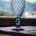 Miniatyrbild 3 av 4: 6-delat set glasnät King vinglas vinglas vattenglas långt dricksglas - Blå (ZYH)