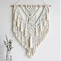 Miniatyrbild 4 av 5: Macrame väggbonad, chic bohemisk vävnad för sovrum 55 X 70 Cm xc  (ZYH)