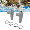 Miniatyrbild 2 av 5: Intex Bestway Poolsun Underhålls-/Stoppventil för pooler med 32 mm slanganslutningar (ZYH)