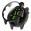 Miniatyrbild 1 av 5: För Garmin Forerunner 255 Anti-scratch Anti-fall Hård PC Klockfodral Skyddande Skal med Härdat Glasskydd (ZYH) Black