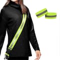 Reflexband för promenader i mörker Hög synlighet Reflexutrustning för löpning Nattvandring för män Kvinnor Barn Reflexband med 2 st Reflexarmband