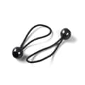 Miniatyrbillede 2 af 5: Elastisk snor med kugle, høj elastisk bold, teltstropper, campingtilbehør, sort 15 cm til udendørs aktiviteter, 25 stk.