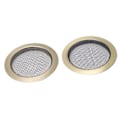 Miniatyrbild 5 av 9: 2 st ljudhålsinsatser för Dobro Resonator Screen Box Resonant Guitar Insert Speaker Grill  (ZYH)