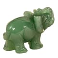 Jade Sten Elefant Staty Elefant Figurin Figurin Dekor Hem Djur Figurin Ornament