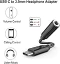 Miniatyrbilde 3 av 3: 3,5 mm USB C-jackadapter, USB Type C-lydjackadapter