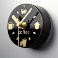 Miniatyrbild 2 av 5: Custom Coffee Time Liten Kylskåp Watch Kök Magnetisk väggklocka (DPD)