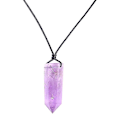 Miniatyrbild 5 av 5: Energistens Halsband Naturlig Lila Kristall Ametist Hexagonal Pelare (ZYH)