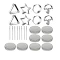WXH 24 st Squid Cookie Cutter Game Set, med plåtask och nål