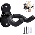 Miniatyrbild 2 av 5: Väggmonterad gitarrhållare 3-pack krok svart metall gitarrhållare för akustisk elbas gitarr ukulele banjo mandolin  (ZYH)