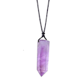 Miniatyrbild 2 av 5: Energistens Halsband Naturlig Lila Kristall Ametist Hexagonal Pelare (ZYH)