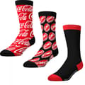 Coca-Cola Logo Vuxen Crew Strumpor 3-pack