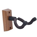 Miniatyrbild 3 av 9: Väggmonterat gitarrställ Hängare Gitarrhalsfäste Krokhållare Musikinstrument Tillbehör Trapezformad Svart Valnötsträ (ZYH)