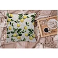 Miniatyrbild 2 av 5: Citroner Cover Gul Citrongröna blad Citrus Dekorativa kuddfodral för soffa, bäddsoffa Case 45X45 Cm -[A10043] (DPD) 45X45CM