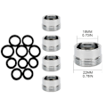Miniatyrbild 3 av 5: 5 st Kranadaptersats Kök Hane Hona Mässing Kranadapter Vattenrenare Luftare Anslutning Mässing Luftare Adapter-2- (DPD)