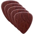 Portabelt Plektrum för Gitarr Träplektrum för Gitarrister 2.6x2.5cm 0.71mm Tjocklek Present 5st