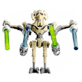 Miniatyrbild 2 av 3: 2 stjärnkrigs minifigurer General Grievous actionfigurer leksak (ZYH)