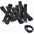 10-pack Kabelbindare, Justerbara Scratch-Remmar med Plastspänne (300mm x 20mm)