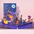 3D-kort för Halloween, Pop-up Halloween-kort, Vikbart kort med kuvert