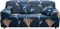 1-Delad Stretch Soffaöverdrag, Soffaöverdrag Elastiskt Tyg Tryckt Mönster Stol Loveseat Soffa Sofföverdrag (3-Sits)