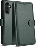 Samsung S24 Mobilskal - Läder Folio Flip Stötsäkert Skydd med Blockerande Kortfack Plånbok