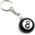 8 Ball Svart Poolboll Nyckelring Nyckelkedja