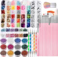 Nagelkonst Kit, Nageldesign Verktyg Kit