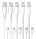 5-pak 1M - Lightning-oplader kompatibel med iPhone Xs/Max/X/8/7/6/5SE/5S iOS12