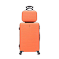 Pikkukuva 2 / 5: CELIMS - Medium Weekend Matkalaukku Setti Vanity / Toalettilaukku 35cm Jäykkä ja kevyt | Pitokoko 20kg 65cm | Oranssi Orange