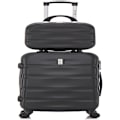 Pikkukuva 2 / 6: CELIMS - Matkalaukkusetti | Cabin Suitcase + Vanity Toiletry Bag 30cm Hyväksytty 100+ lentoyhtiöltä | 55x40x20 | Musta Grå