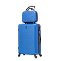 Pikkukuva 1 / 5: CELIMS - Medium Weekend Matkalaukku Setti Vanity / Toalettilaukku 35cm Jäykkä ja kevyt | Pitokoko 20kg 65cm | Sininen