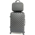 Pikkukuva 1 / 4: CELIMS - Medium Weekend Matkalaukku Setti Vanity / Toalettilaukku 35cm Jäykkä ja kevyt | Pitokoko 20kg 65cm | Musta Svart