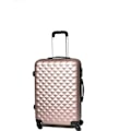 Pikkukuva 1 / 4: CELIMS FRANCE - Keskikokoinen Kaupunkilaukku 65cm | Kestävä ABS | 4 pyörää 360° | Integroitu lukko | Rose Gold Rosa