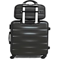 Miniatyrbillede 3 af 6: CELIMS - Kuffertsæt | Kabinekuffert + toilettaske med vasketøj 30 cm Godkendt af 100+ Airlines | 55x40x20 | Sort Grå