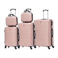 Pikkukuva 1 / 6: Matkasetti - CELIMS - 6 Kappaletta - ABS - Rose Gold - 4 Kääntyvää Rullaa 360° Rosa