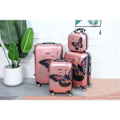Miniatyrbillede 1 af 4: Sæt af Kufferter 4 Stykker - CELIMS - Polycarbonat - Rose Gold - TSA Lås - 360° Hjul Rosa