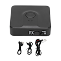 Miniatyrbillede 1 af 8: Bluetooth Sender Modtager Multifunktionel 2 i 1 V5.0 Bluetooth Adapter til TV Bil PC MP3 Afspiller Hjemmebiograf
