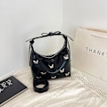 Miniatyrbillede 1 af 4: 2024 Oversized Bucket Tote Taske Mode Stor Kapacitet Crossbody Taske Dametaske black