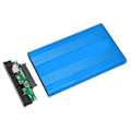 Miniatyrbillede 5 af 8: Ekstern Harddisk Kabinet USB 2.0 Interface til SATA 480Mbps Overførsel Aluminium Legering Materiale 2.5in Ekstern HDD Kabinet Blå