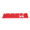 Miniatyrbild 6 av 8: PBT Keycaps 106 Tangenter 2-Färgs Injektionsgjutning OEM Höjd Ljusgenomsläpp Anpassade Tangenter för Mekaniskt Tangentbord Röd