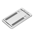 Miniatyrbilde 6 av 8: Justerbart mobiltelefonstativ sammenleggbart aluminiumslegering nettbrett datamaskin telefonholder sølv