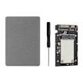 Miniatyrbillede 1 af 8: Aluminiumslegering SSD Adapter Kabinet 6Gbps Dataoverførsel Ultratynd MSATA TIL SATA3.0 Harddisk Adapterkort til Computer Grå