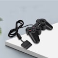 Miniatyrbilde 6 av 8: Dobbel motor svært sensitivt kablet gamepad-spillhåndtak for PS2-spillkonsollkontroller